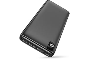 IXNINE Power Bank 26800mAh Portable Charger, High Capacity Phone Charger Compact External Battery Pack with LED Display and 4 Fast Charging Outputs for Cellphone Tablet