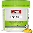 Swisse Soy Lecithin 1200mg Softgels Capsules | Maintains Liver Health and Function * | Supports Fat Metabolism * | Choline Lecithin Supplement 1200 mg | 180 Softgels