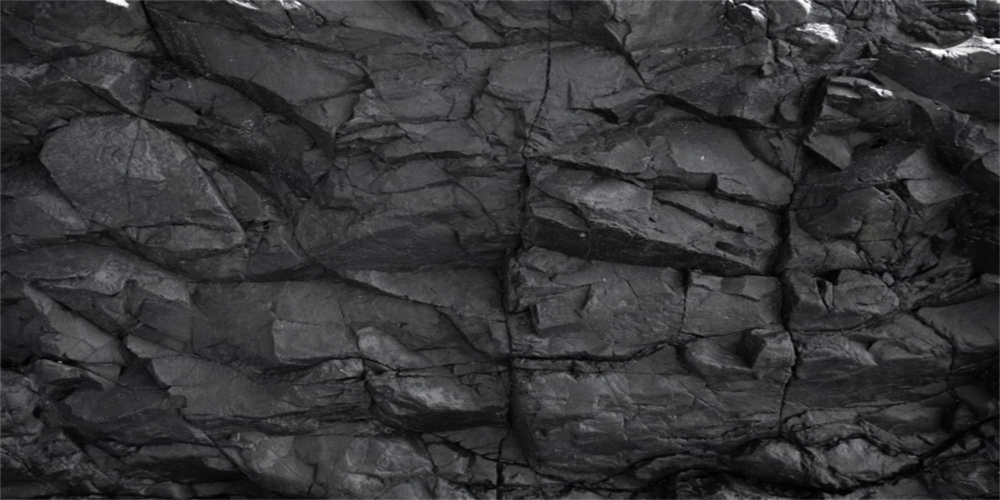 MIRRORANG 120x61cm Stone Aquarium Background Black Rock Fish Tank Poster Backdrop Rocky Terrarium Background Vinyl Background