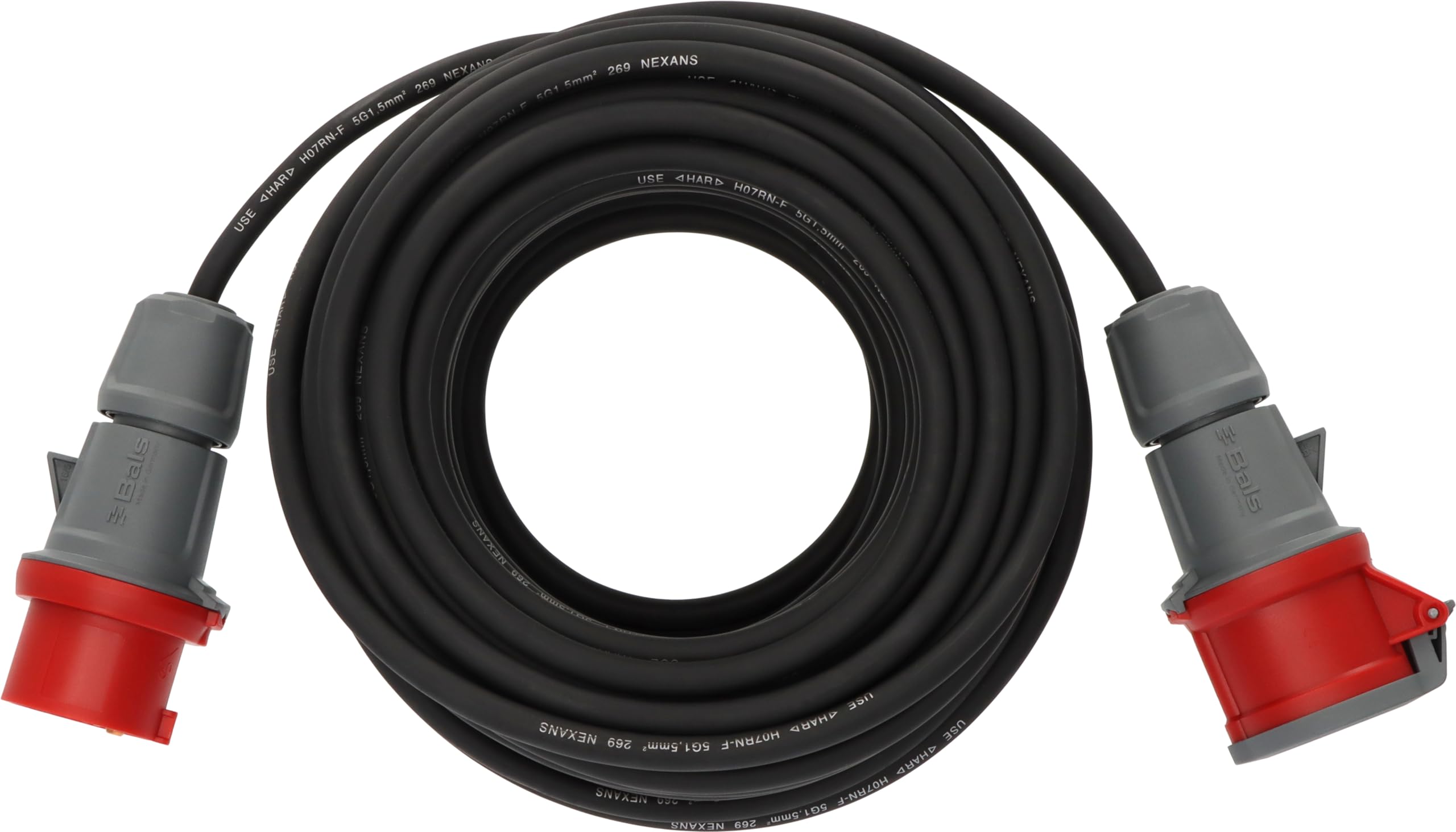 Brennenstuhl CEE extension cable IP44 30m black H07RN-F 5G1.5 5-pin