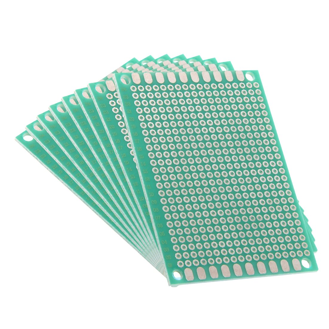 Sourcingmap 5x7cm Single Sided Universal Printed Circuit Board for DIY Soldering 8pcs
