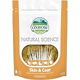 Oxbow Natural Science Skin &amp; Coat Support for Rabbits &amp; Guinea Pigs, 4.2 oz | Timothy Hay-Based Skin &amp; Coat Supplement, Omega 3 &amp; 6, Palm Oil, For Rabbits, Guinea Pigs And Chinchillas, Made in USA