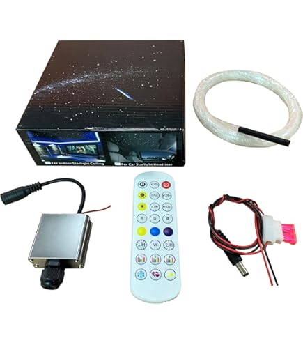 corpereal 12V RGB Led Fiber Optic Star Light Kit for