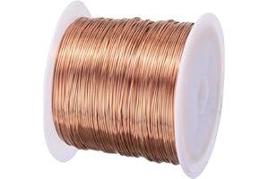 MECCANIXITY 0.45mm Magnet Wire 213ft(65m) Enameled Copper Wire Enameled Magnet Winding Wire Coil 100g 155C for Transformers Inductors