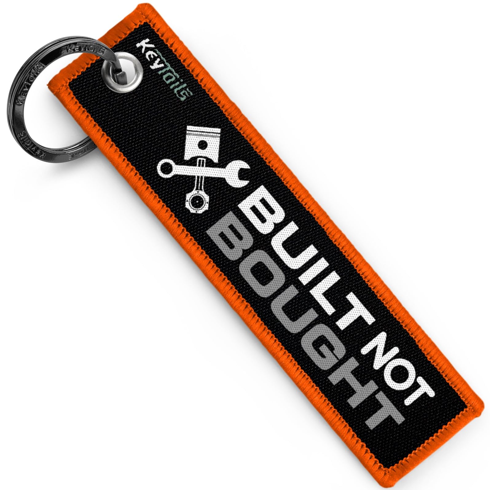 KEYTAILS Keychains, Premium Quality Key Tag for Motorcycle, Car, Scooter, ATV, UTV [Built Not Bought]