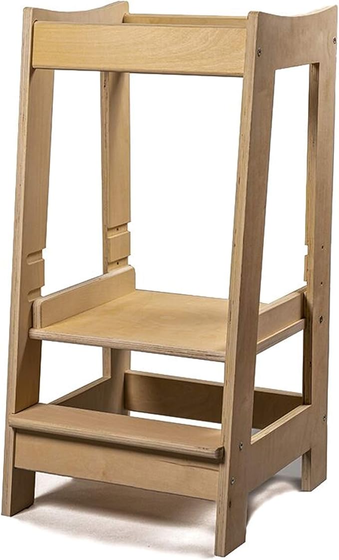 Montessori Learning Tower Kitchen Helper Stand, Adjustable Toddler