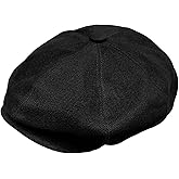 Newsboy Hats for Men Flat Cap Cotton Caps for Men Classic 8 Panel Ivy Hat Driver Cap for Women (Cotton, Denim)