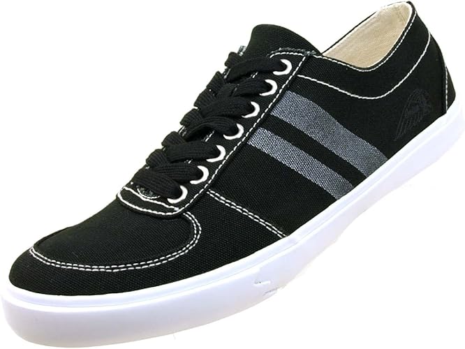 Amazon インディアン Coxbay コックスベイ Ind ネイティブ キャンバス スニーカー メンズ 26cm Black White スニーカー