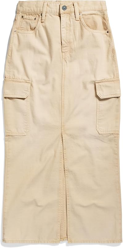 Saia cargo longa Viktoria feminina, bege (areia desbotada pelo sol GD D24386-D491-G553), 29