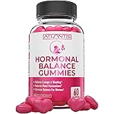 Atlantis Nutrition Hormonal Balance for Women & PMS Relief Gummies - Alleviates Cramps, Bloating, Mood Swings, Hot Flashes & Night Sweats - Cranberry, Dong Quai & Chasteberry Menstrual Cramp Relief