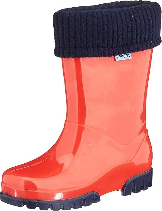 Term Unisex Kids’ Welly with Rolltop Sock Wellington Boots Amazon.co