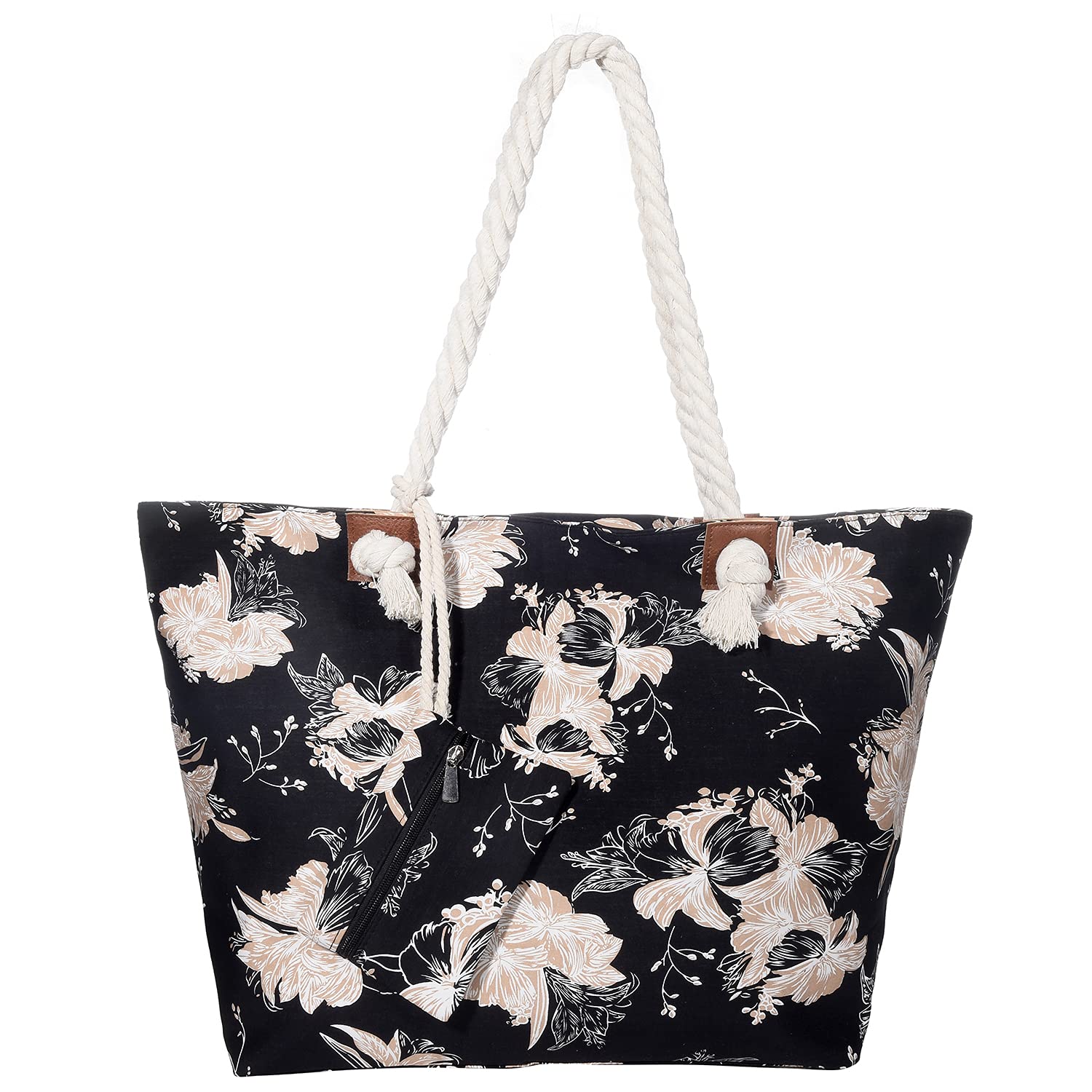 MASADA Large beach bag water resistant with zip Art Nouveau