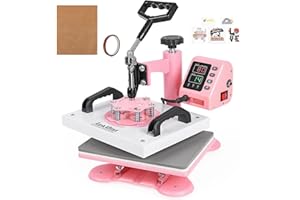 Lya Vinyl 12" x 10" Power Heat Press Machine, High Pressure Heat Press Machine for T-Shirt, Digital Industrial Sublimation Pr