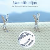 Coideal Beach Towel Clips 10 Pack Large Stainless Steel Clips Heavy Duty view 3