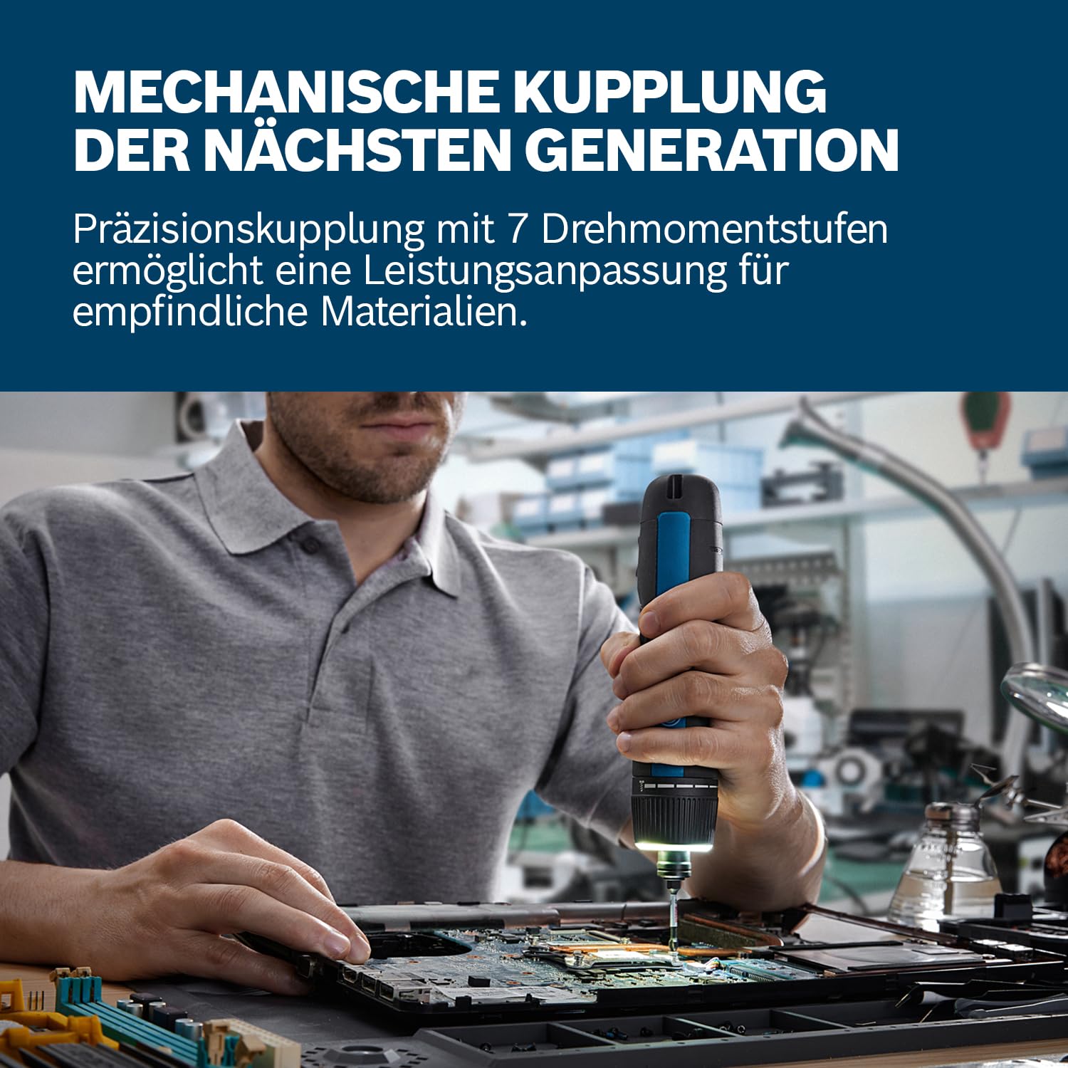 Bosch Professional Akkuschrauber Bosch GO 3 (inkl. 8-teiligem Bit-Set, Bitaufnahme, USB-C-Kabel, Mini-Koffer) 2