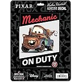 Disney Pixar Cars Towmater Mechanic On Duty Adhesive Vinyl Decal - Fun Cars Movie Sticker for Car or Truck