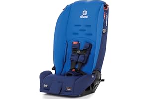 Diono Radian 3R, 3-in-1 Convertible Car Seat, Rear Facing & Forward Facing, 10 Years 1 Car Seat, Slim Fit 3 Across, Blue Sky