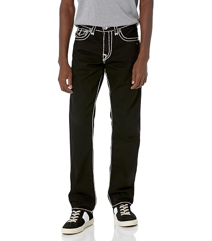 Amazon.com: True Religion Coated Billie Mid-Rise Straight in Jet