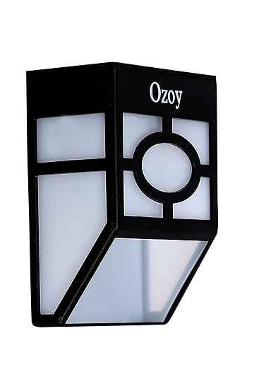 Ozoy Solar Light Waterproof Solar Powered LED Garden Light Warm Light Outdoor Emergency Wall Lamp (Waterproof and Weather Resistance)
