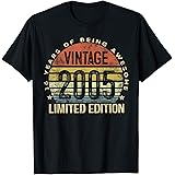 16 Year Old Gifts Vintage 2005 Limited Edition 16th Birthday T-Shirt