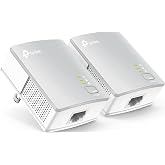 TP-Link AV600 Powerline Ethernet Adapter Kit with 100 Mbps Port | Plug Pair &amp;Play, Power Saving, Nano Sized Powerline Network Adapter (TL-PA4010 KIT)