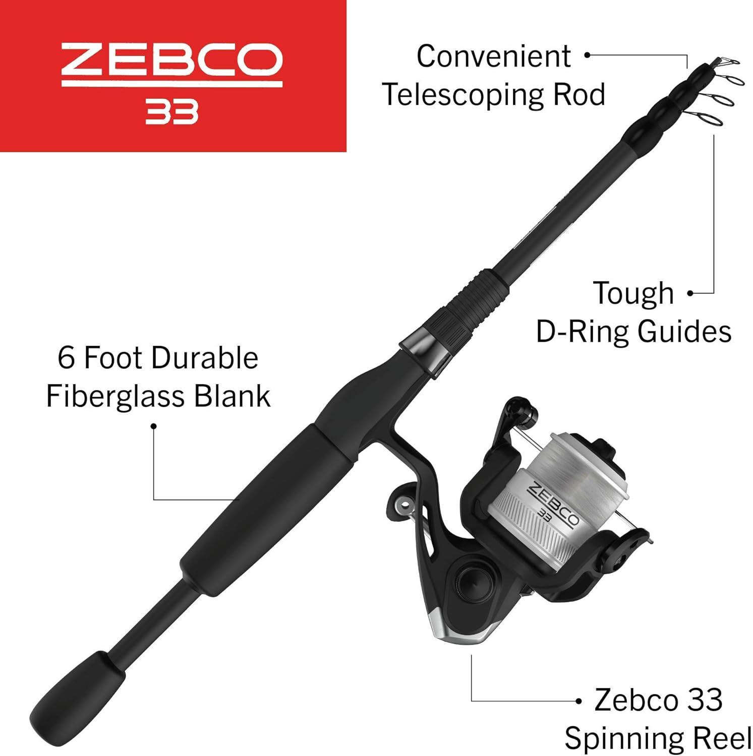 zebco 33 telescopic combo