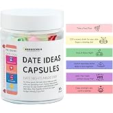 HIONXMGA 60pcs Capsule Date Night Ideas Bottle, Romantic Gift for Couples | Random Pick &amp; Unfold Romantic Couple Activities Budget-Friendly, Unique Gifts for Wedding Anniversary Bridal Shower Newlyweds