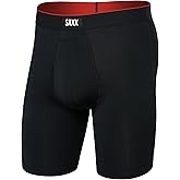 SAXX Underwear Co. Men's Underwear with Pouch Multi Sport Mesh Long Boxer Brief Fly