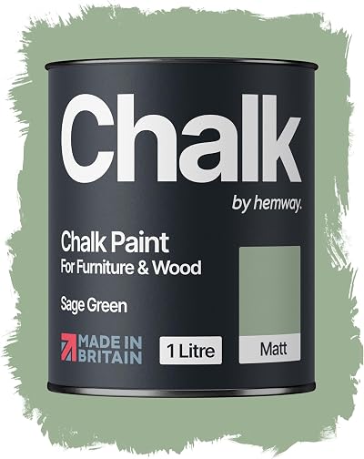 Hemway Chalk Paint Sage Green 1L Matt Finish Chalk Furniture & Walls