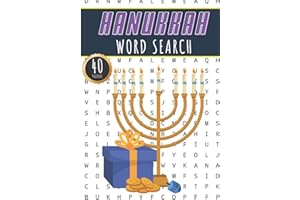 Hanukkah Word Search: Chanukah Word Search Book | 40 Fun Puzzles With Words Scramble for Adults, Kids and Seniors | More than 300 Chanukkah Words On ... Hanukkah Vocabulary | Family Activity At Home