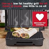 Sensio Home Panini Press Sandwich Toaster Health Grill Non-Stick Plates view 8