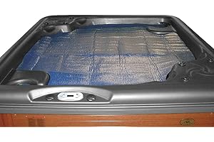 Horizon Ventures HV-8X8 Floating Spa Cover, 8 x 8', Blue/Black
