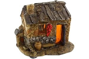 Top Collection Enchanted Story Garden and Terrarium Southern Style Fairy House Outdoor Decor with Light