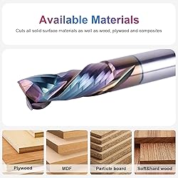 SpeTool CNC Compression Router Bit 1/2 Inch Shank