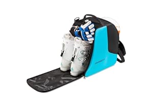 PENGDA Ski Boot Bag - Boot Bag Kids Waterproof Ski Boot Snowboard Boot Bag Travel Ski Boot and Helmet Bag for Goggles, Gloves, Ski Apparel & Boot Storage (Dry& Wet Separate Compartments)