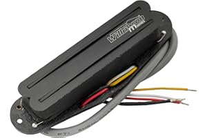 MUSICLILY Wilkinson WOTBS Hot Rails Ceramic Single Coil Sized Humbucker Middle Pickup for Strat Stratocaster Electric Guitar Replacement, Black