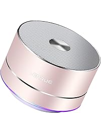 A2 LENRUE Portable Wireless Bluetooth Speaker with Built-in-Mic,Handsfree Call,AUX Line,TF Card,HD Sound and Bass for Iphone Ipad Android Smartphone and More(Rose Gold)