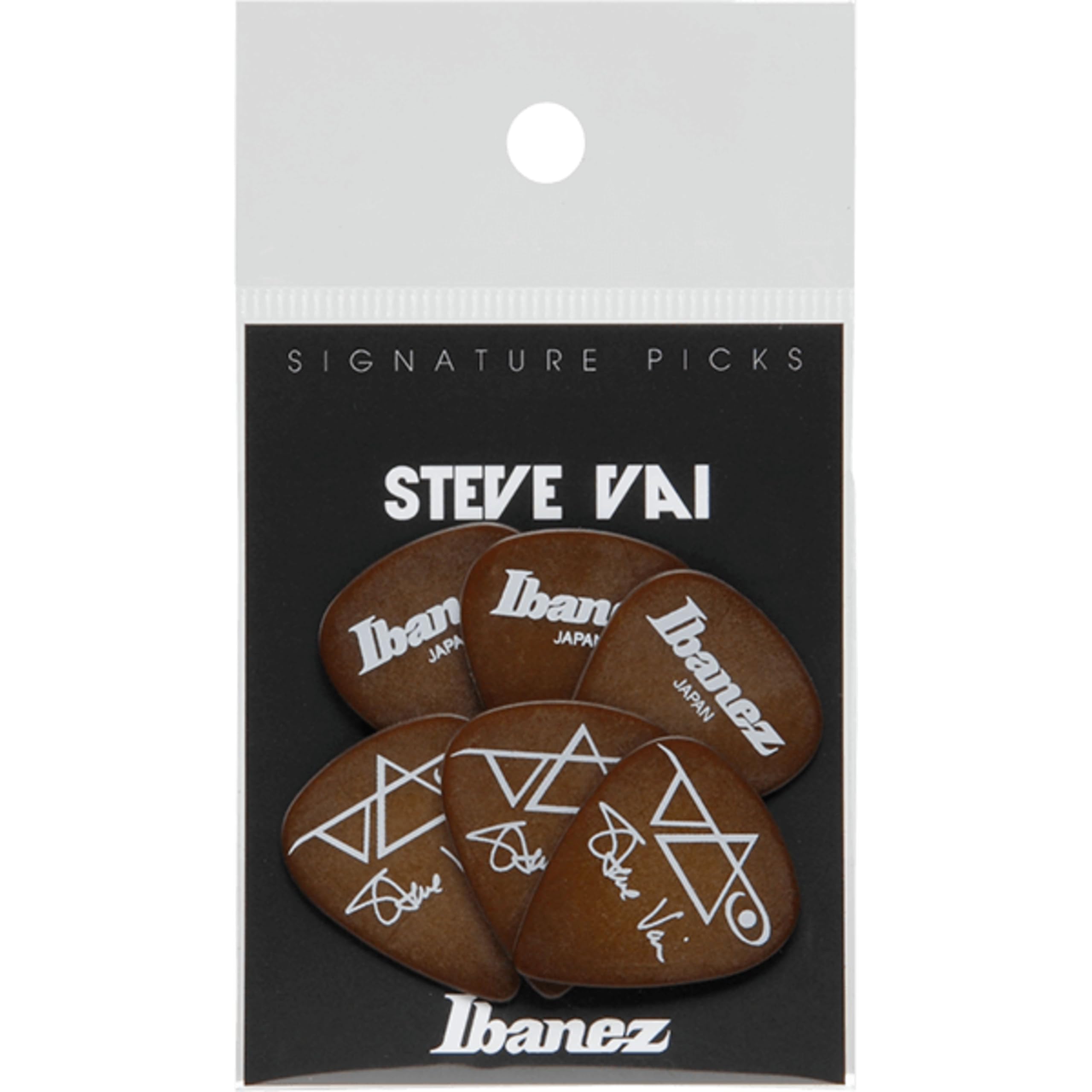 Signature Series Plectrums - Steve Vai - Pack of 6 - Brown