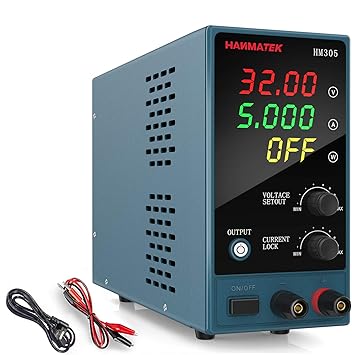 Einstellbare Dc Netzteil 0 30v 0 5a Hanmatek Hm305 Mini Variable Schaltung Digital Bank Netzteil Amazon De Baumarkt