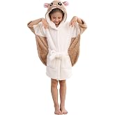 CuteOn Bathrobe for Women Soft Fleece Hooded Plush Loungewear