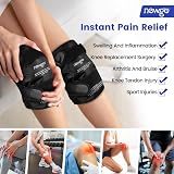 NEWGO Knee Ice Pack Wrap Two Pack Reusable Gel Cold Therapy view 2