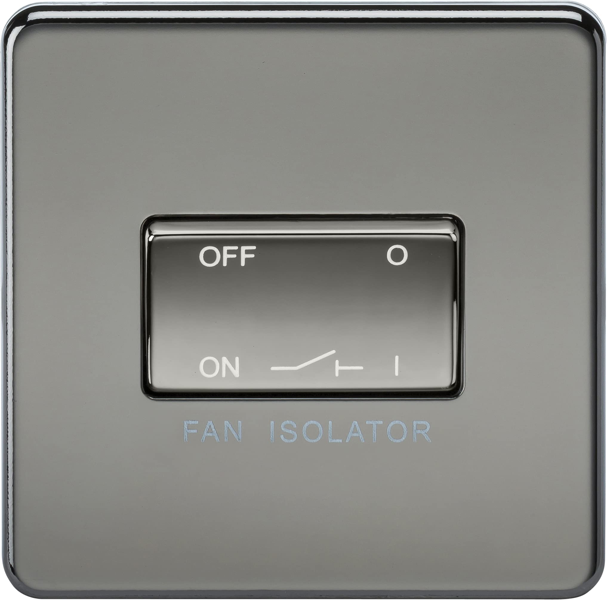 Knightsbridge SF1100BN Screwless 10 A 3 Pole Fan Isolator Switch, Black Nickel — image 1