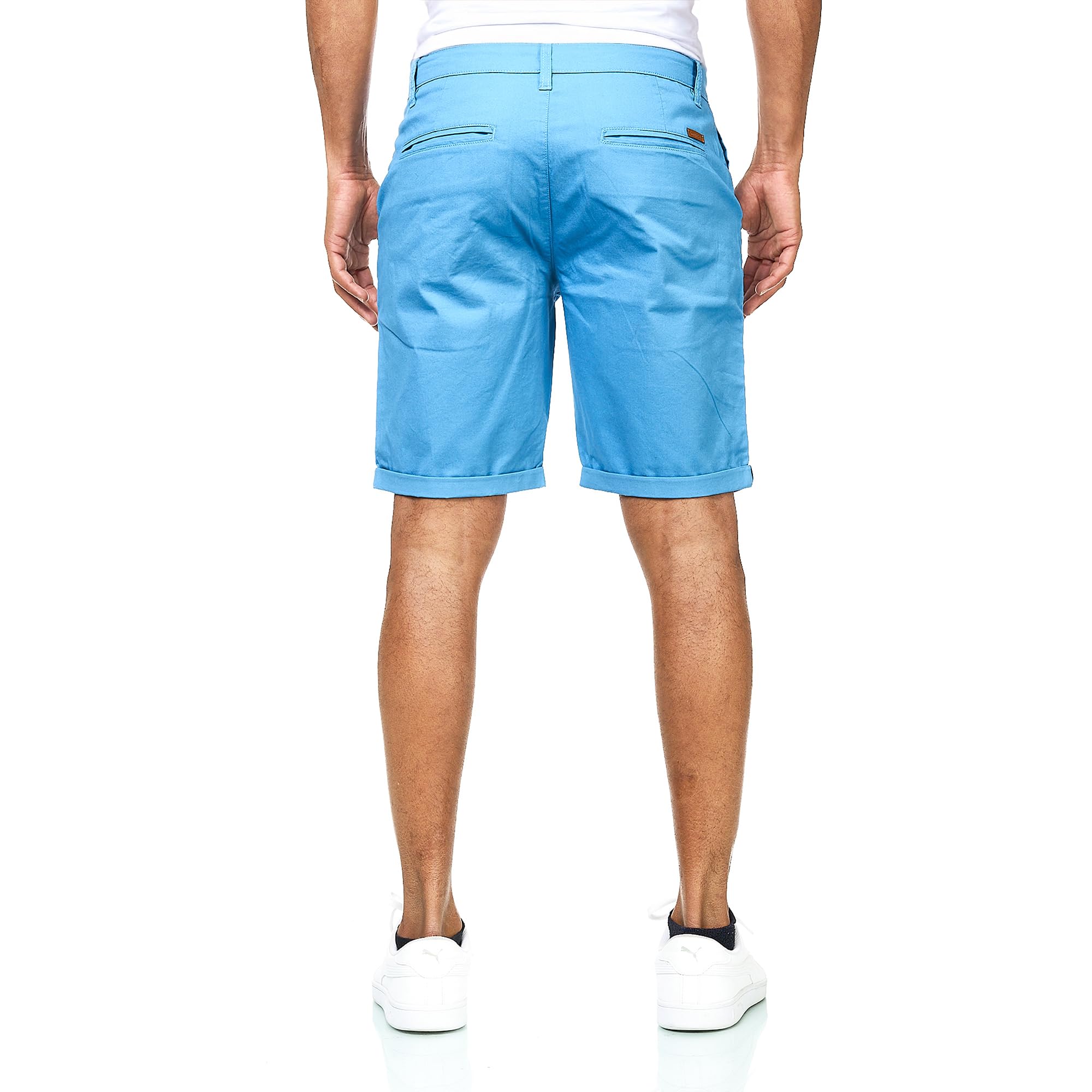 Smith & Solo Kurze Hosen Herren - Chino Shorts Kurz Baumwolle, Bermuda Hose Sommer, Laufshorts Männer Sport Trainingshose (Blau, 30) 6
