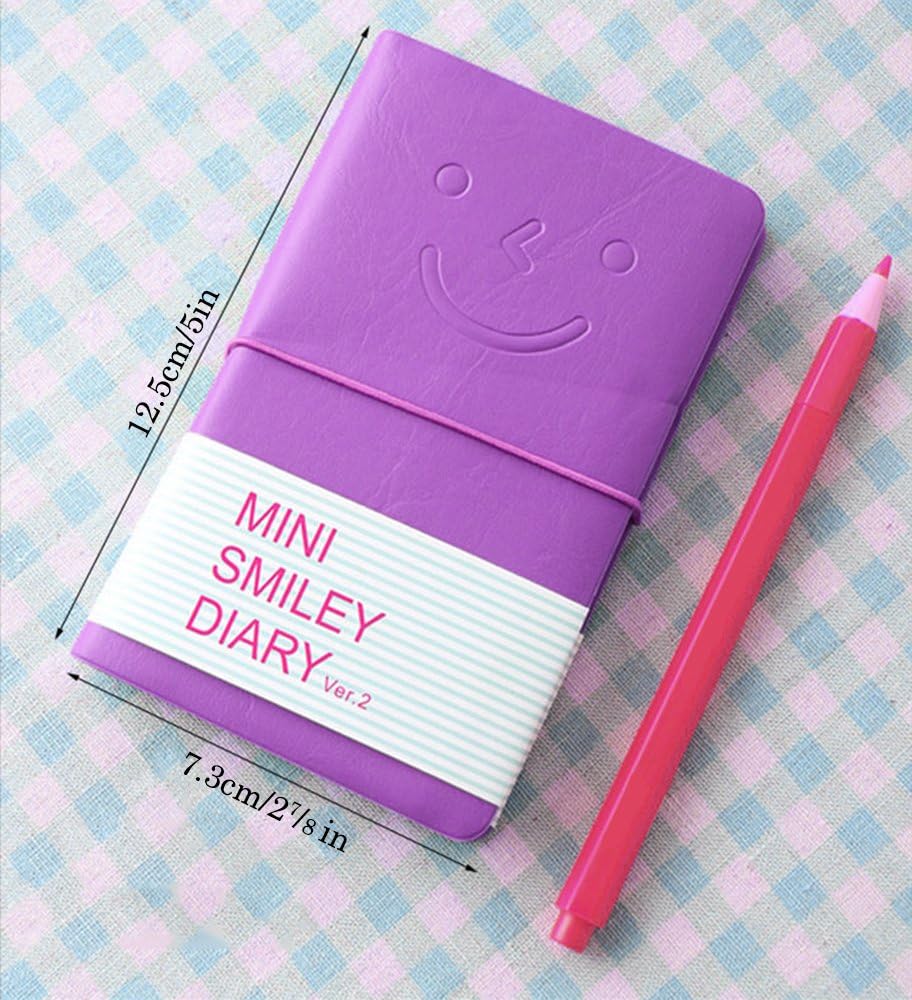 Fixget Mini Notebook, CRIVERS Design Diary/Journal with Rubber Band - Image 3