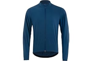 RISESBIK Men's Cycling Jacket Ultra-light Cycling Tops 4 Pockets Windproof Waterproof Bike Windbreaker Double Open Zipper