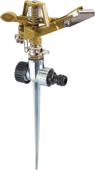 Silverline Spiked Impulse Sprinkler 1/2 Inch Male Thread 300mm Spike