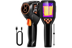 ANXTECH Handheld Thermal Camera, 120x90 IR Resolution, Mini Thermal Imager with -4°F~1022°F, 25 Hz, 320x240 Super Resolution, Infrared Imager with PC Analysis for Home Inspection HVAC Maintenance