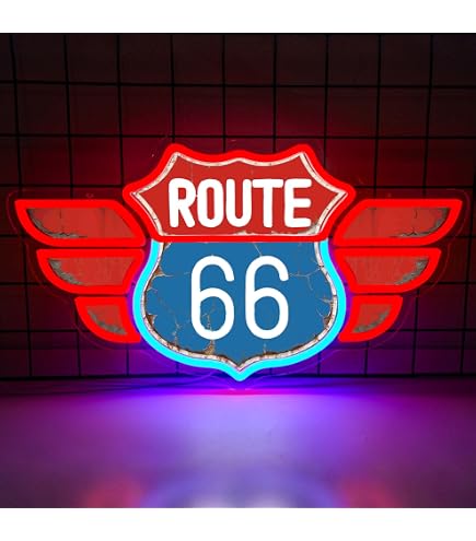 Amazon.com : Historic Route 66 Neon Sign for Retail Displays
