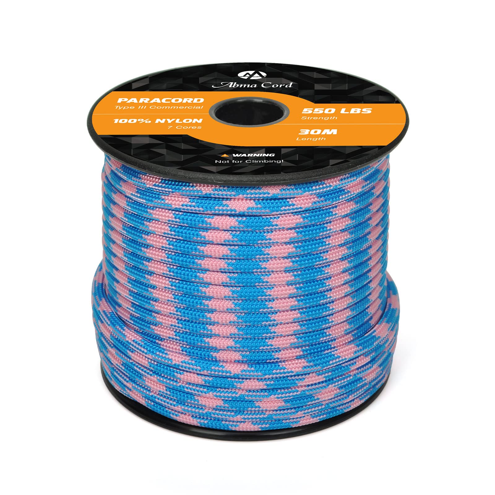 Abma Cord Paracord 550 4mm Nylon Rope Type III 7 Strands Parachute Cord - Max. 250kg (550lbs)