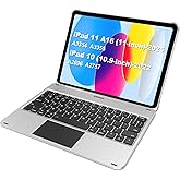 Arteck iPad 11th 10th Generation Keyboard Case, Folio Cover, Multi-Touch Trackpad, Detachable Bluetooth Keyboard for iPad (A16) 11th/10th Gen